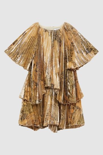 Reiss gold dress on sale