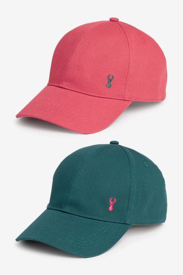 Teal Blue/Red Caps 2 Pack