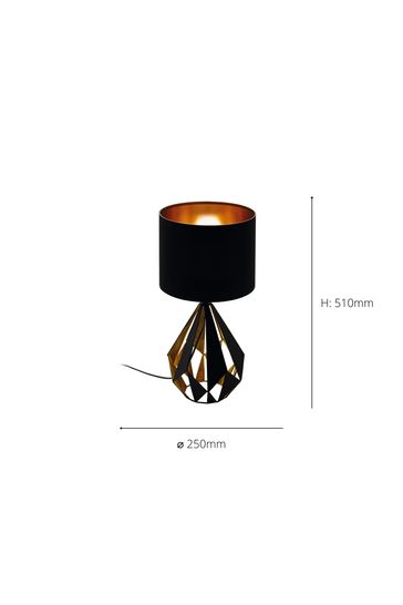 Eglo Black/Copper Carlton 5 Table Lamp