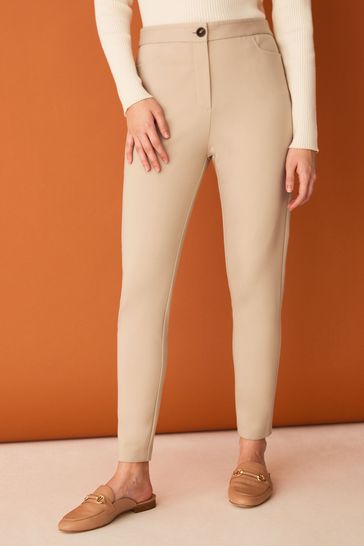F&F Natural Ponte Skinny Trousers