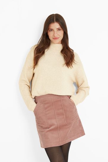 Pink cord skirt warehouse hot sale