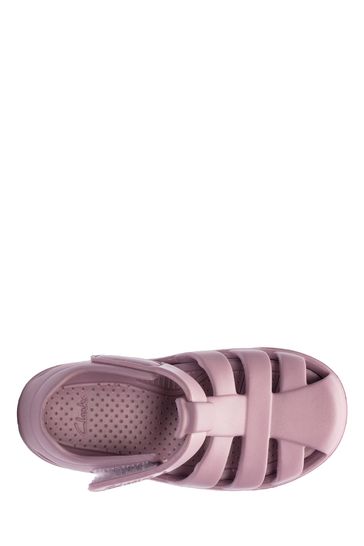 Clarks sandals store kids purple