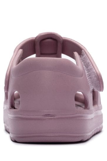 Clarks sandals kids purple on sale