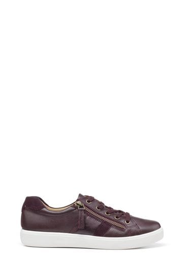 Hotter Brown Chase Wide Fit Lace-Up/Zip Shoes