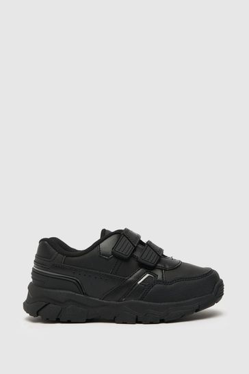 Schuh Lion Leather Black Trainers