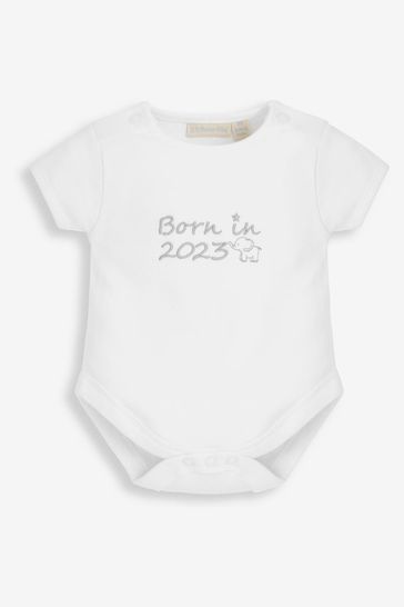 Buy JoJo Maman B b White Born in 2023 Embroidered Body from Next