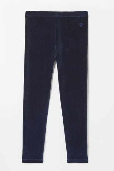 Blue velvet sales leggings