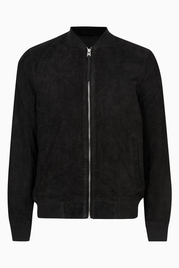 All saints clearance black bomber jacket
