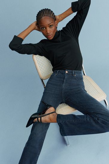 Buy Inky Blue Push Up Bootcut Jeans from Next Latvia