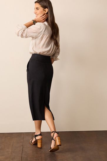 Buy Black Jersey Pencil Skirt from Next Austria