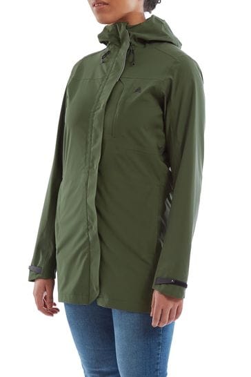 Altura Womens Green Grid Parka Waterproof Jacket