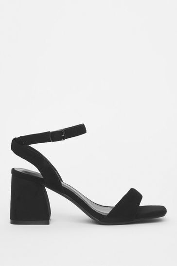 Simply Be Rimini Wide Black Sandals
