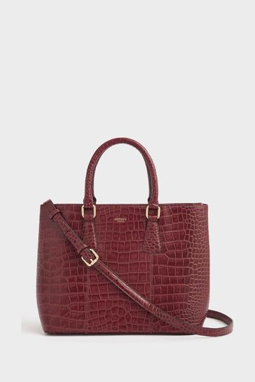 Osprey London The Adaline Croc Leather Workbag