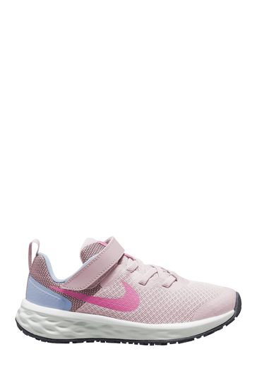 Nike Pink/Lilac Junior Revolution 6 Trainers