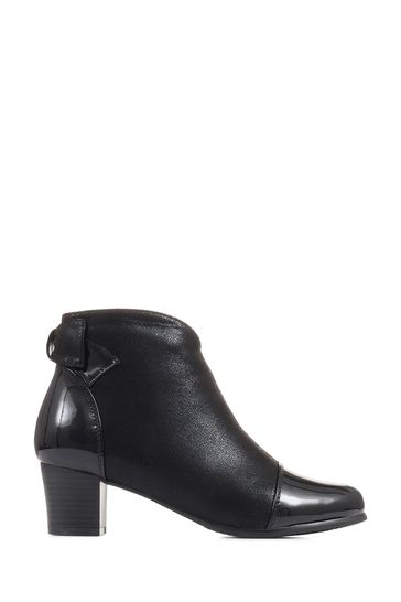 Buy Pavers Wider Fitting Black Ankle Boots from Next Bahrain