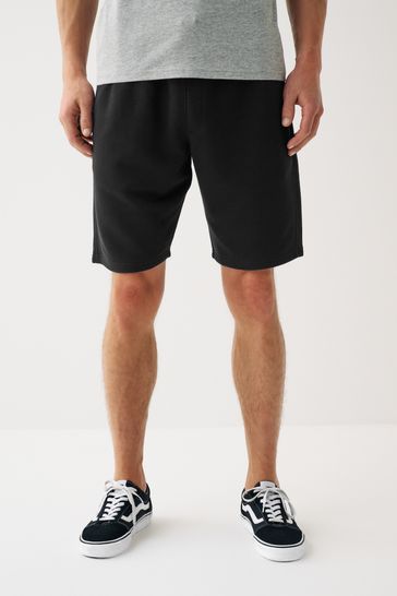 Buy Black Soft Fabric Jersey Shorts from Next Luxembourg