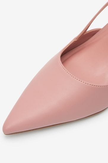 Buy Blush Pink Forever Comfort Point Toe Slingback Shoes from Next Luxembourg