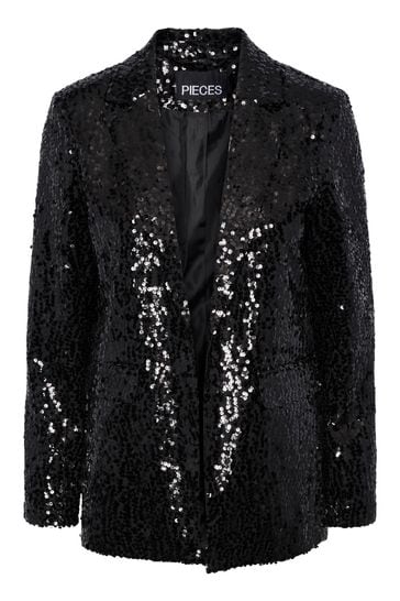 Black sequin shop suit jacket