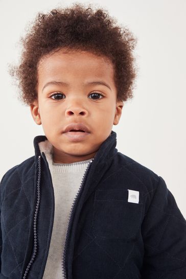 Buy The White Company Blue Recycled Borg Lined Cord Jacket from