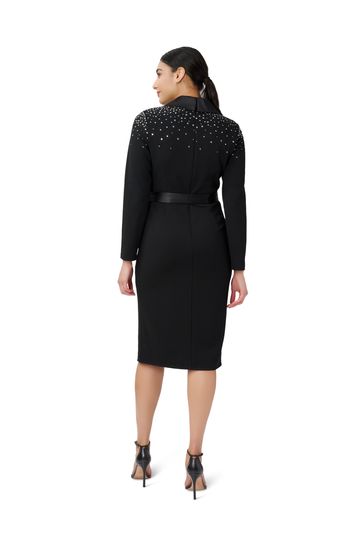 Black tuxedo hot sale midi dress