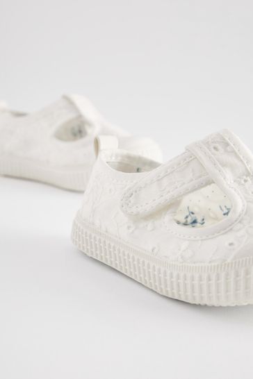 White first top walker shoes