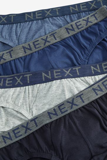 Blue 10 pack Cotton Rich Briefs