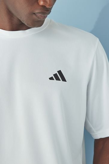 Adidas white store t shirt