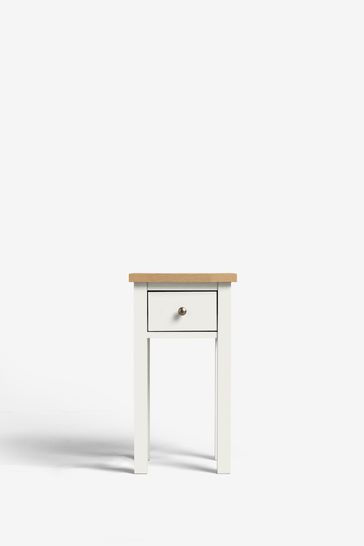 White thin bedside sale table