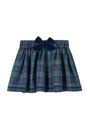 Blue shop tartan skirt