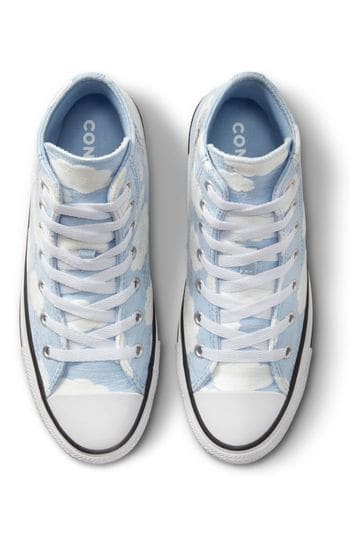Metallic deals blue converse