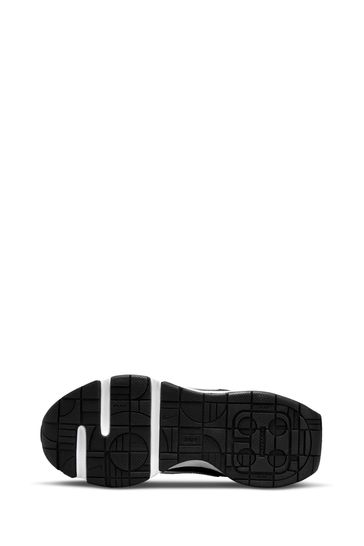 Nursery air max 270 react trainer black sale / white / pink