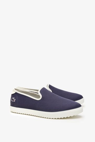 Buy Lacoste Blue Canvas Resort Trainers from Next Germany