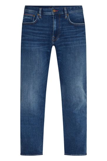 Tommy Hilfiger Big And Tall Blue Madison Straight Jeans