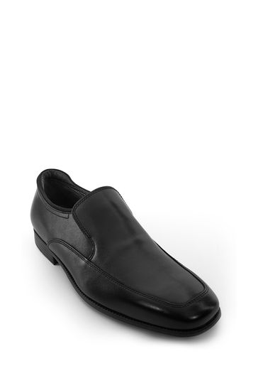 Black leather slip sales on school shoes
