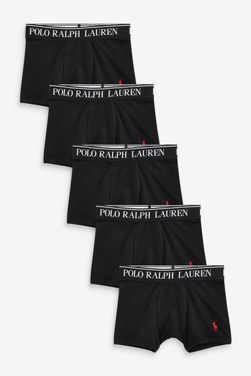 Buy Polo Ralph Lauren Boys Cotton Stretch Logo Boxers 5 Pack from the Next  UK online shop