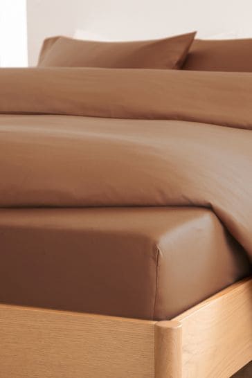 Tan Brown Collection Luxe 400 Thread Count Deep Fitted 100% Egyptian Cotton Sateen Deep Fitted Sheet