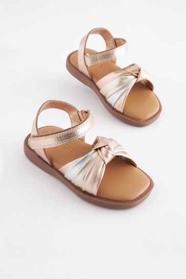 Leather knot sale sandals