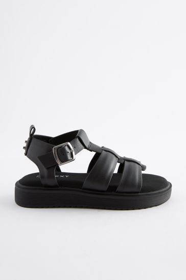 Buy Black Chunky Sandals from Next Luxembourg