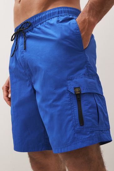 Buy Cobalt Blue Cargo Swim Shorts from Next Poland