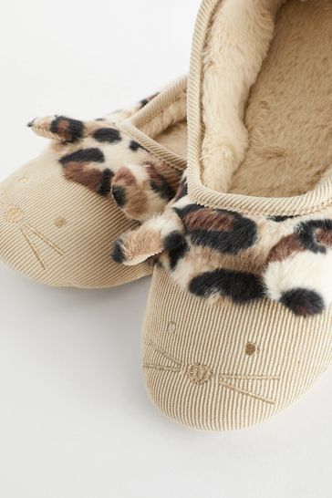 Buy Tan Brown Animal Ballet Slippers from Next Croatia