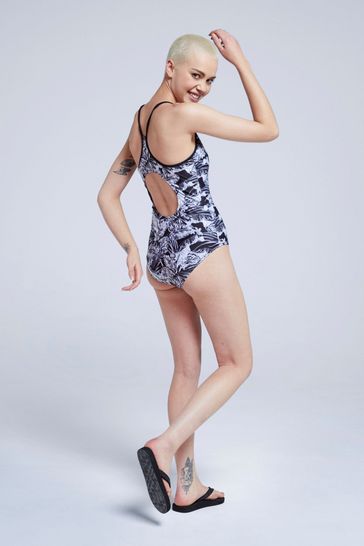 Buy Animal Womens Zora Printed Black Swimsuit from the Next UK