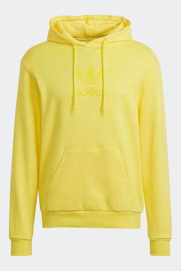 Adidas trefoil shop hoodie ice yellow