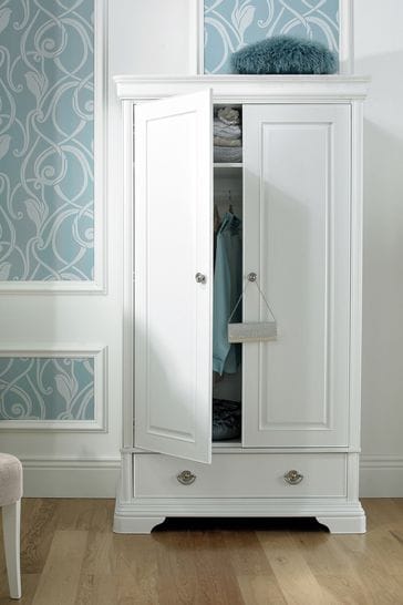 Bentley Designs White Chantilly Double Wardrobe