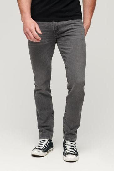Superdry Grey Organic Cotton Slim Jeans
