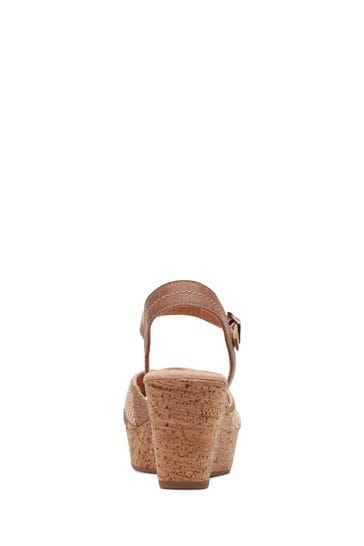 Clarks clearance nude wedges