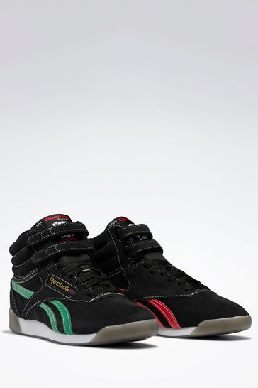 Reebok Freestyle Hi Black Trainers