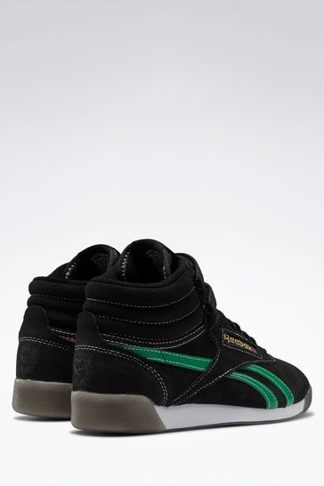Reebok Freestyle Hi Black Trainers