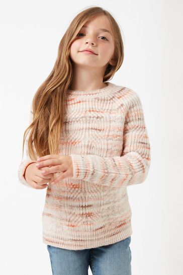 FatFace Natural Cable Space Dye Jumper