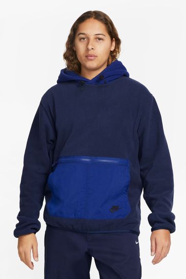 Nike Navy Sports Utility Polar Fleece Hoodie