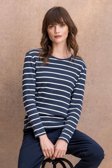 Celtic & Co. Blue Stripe Long Sleeve T-Shirt
